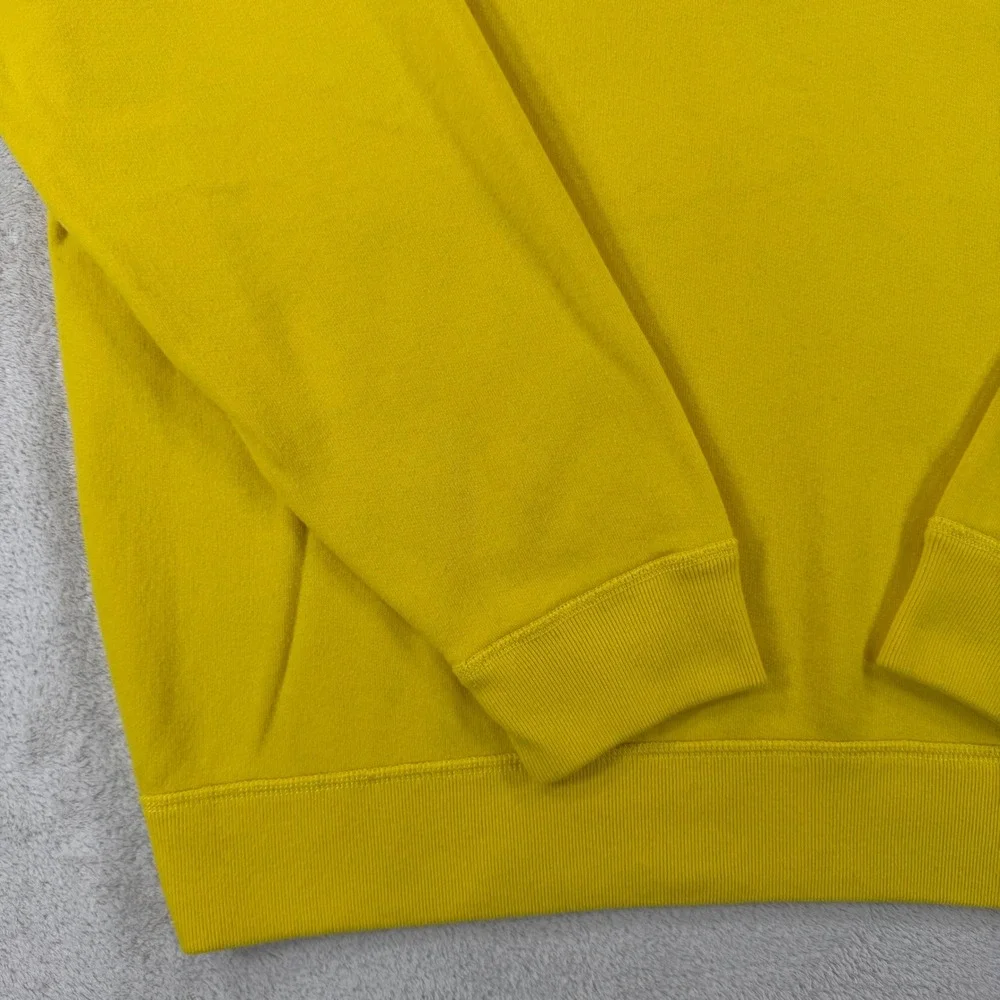 Polo Ralph Lauren Mens XL Yellow Crewneck Sweatshirt Blue Pony Fleece Pullover